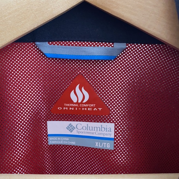 Columbia Omni Heat Full Zip Fleece - Red - Mens XL - Picture 4 of 6